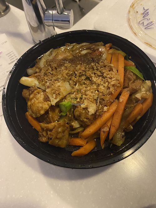 Garlic pepper stir fry  at Thai Terrace in Rolleston