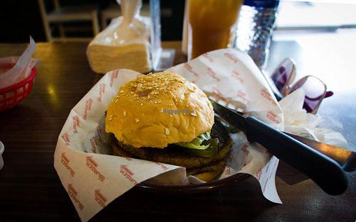 Double Tofu Patty Burger With Pesto Sauce  at The Burger Project in Metro Manila