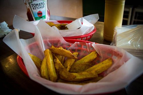 Salted Sweet Potato Fries and Potato Fries  at The Burger Project in Metro Manila