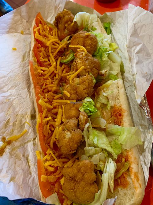 BBQ Sub with Caulifower  at Angry Squirrel in Fredonia