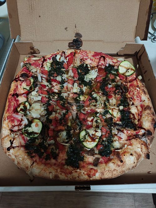 Veggie pizza at Nonna Ilva in Carlisle