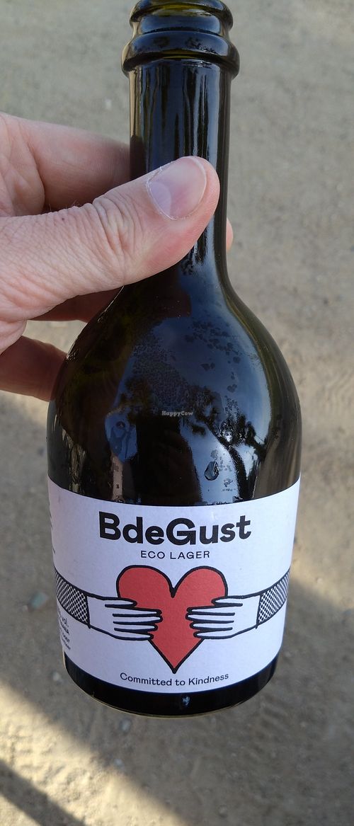 cerveza vegana at El Raconet Vegà in Calella