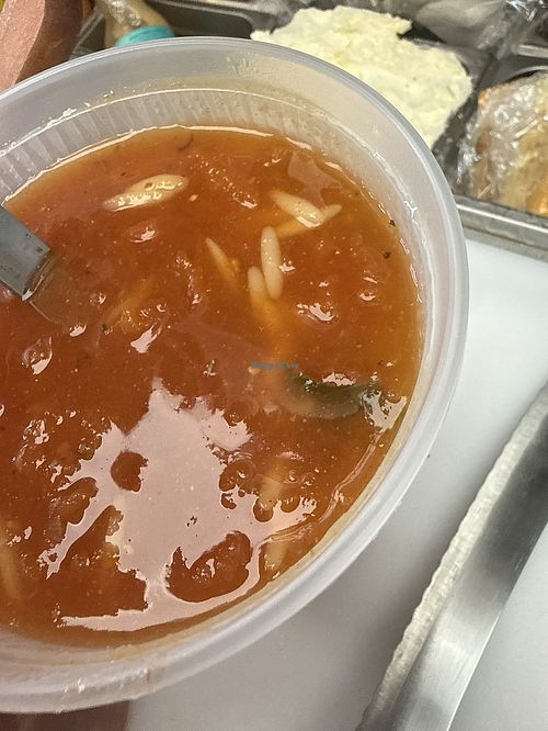 Vegan vegetable soup   at 17A Cafe in Roslyn Heights