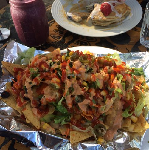 Nacho mountain  at Sweet Bones Bakery Cafe in Scullin