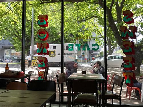 Sweet Bones view to street at Sweet Bones Bakery Cafe in Scullin