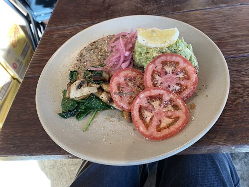 Avo toast (without vegan feta as requested )  at Sweet Bones Bakery Cafe in Scullin