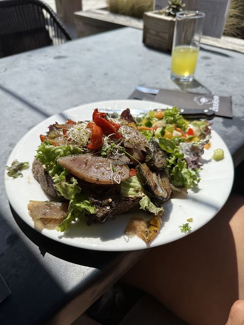 Vegan Sandwich with veggies.  at De Lachende Zeerover in Zandvoort