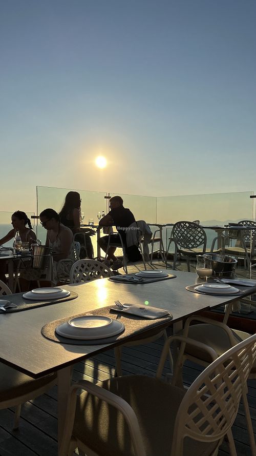 Sunset.  at Oia Gefsis in Oia