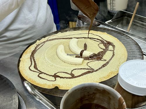 vegan chocolate (not nutella) 🍫  at Crêperie Chris - Waffeln und Crepes - Kiosk in Mannheim