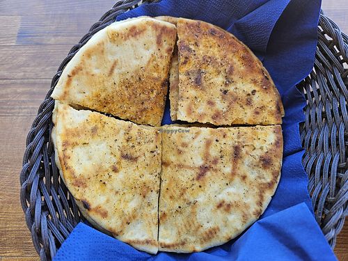 Greek pita bread at Empona's View in Rhodes