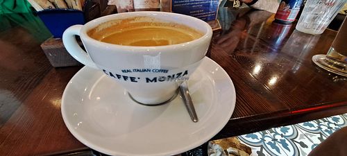 Coffee 1 at Caffe Monza in Greenock