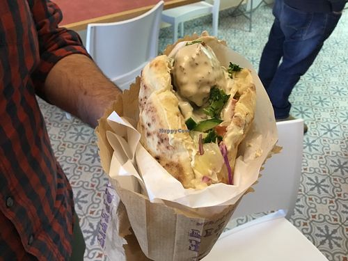 Falafel at Hummus Marrakech in Mitzpe Ramon