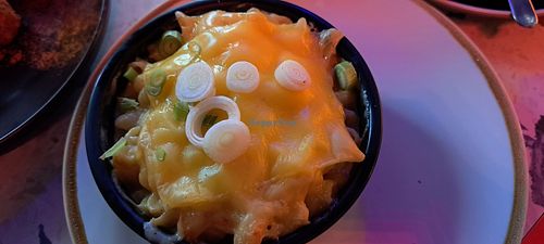 Vegan and cheese at August House in Glasgow