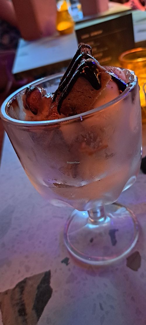 Chocolate sundae at August House in Glasgow