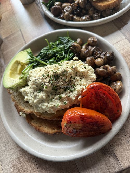 Vegan brekkie   at Salty Joe's in Huskisson