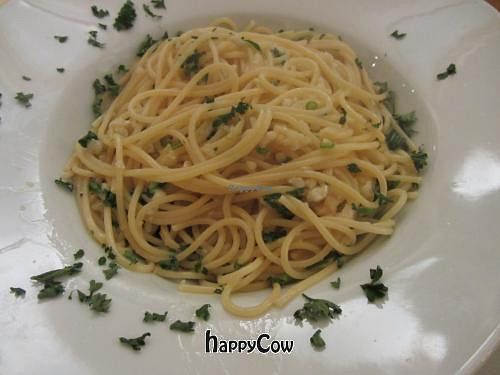 Homemade Spaghetti Aglio e Olio  at Michelangelo in Saarbrucken