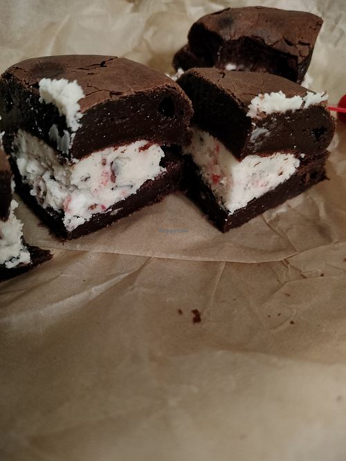 Vegan peppermint "brookie" at Grain Artisan Bakery in Snohomish