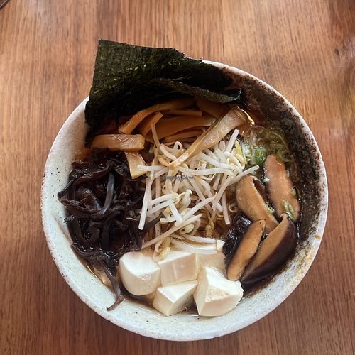 Vegan ramen  at Umamido Rive in Geneva
