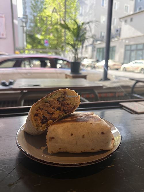 Chickun wrap  at A Little Lost in Munich