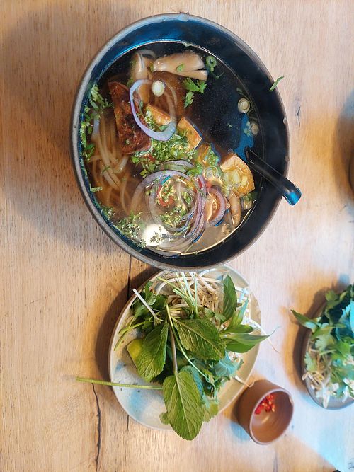 Vegan pho at Mr Pho in Copenhagen