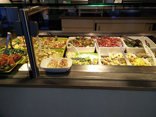 Amazing salad bar  at Vita-Nova Vegetaria in Bamberg