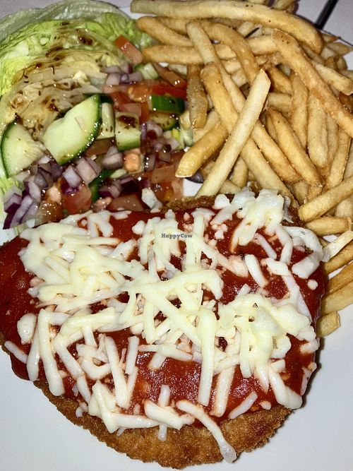 Chicken parma  at Mama B's in Chippendale