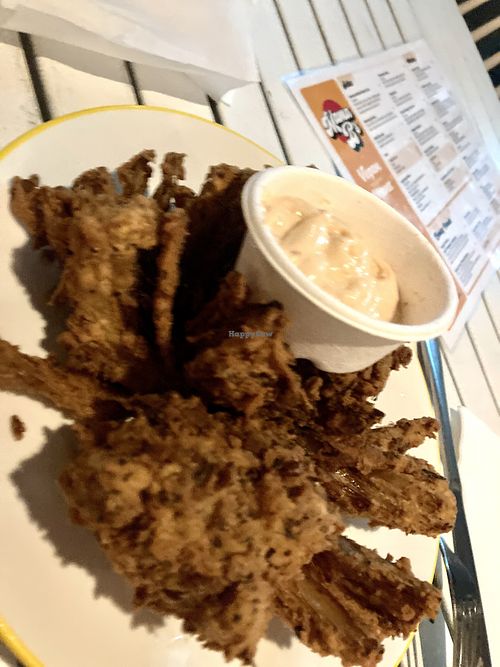 Blooming onion  at Mama B's in Chippendale