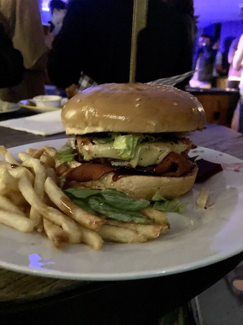 Aussie with the lot   at Mama B's in Chippendale