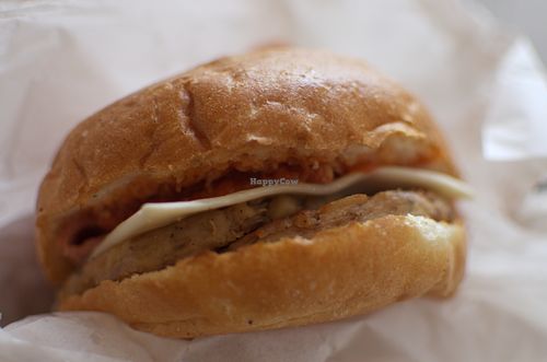 Parma burger at Lord of the Fries - Swanston St in Melbourne