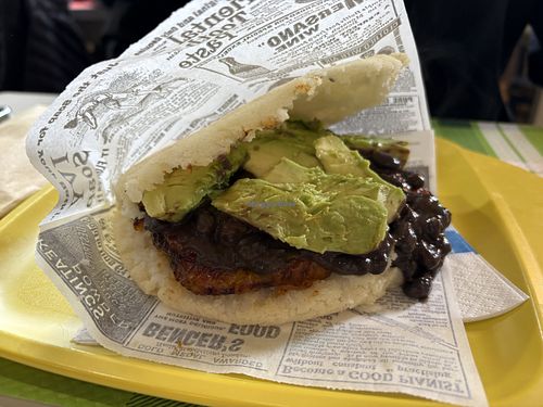 Arepa vegana  at Arepa'z in Milan