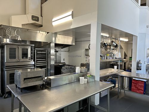 New kitchen all shiny   at goatlandia kitchen in Sebastopol