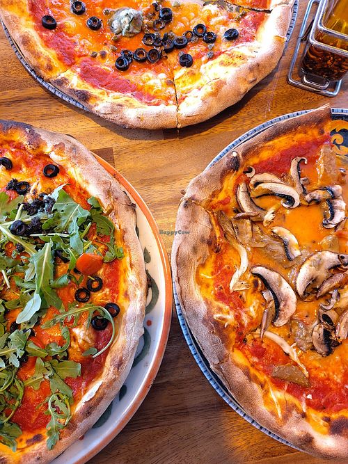 Customized vegan cheese at Pizza Art in Copenhagen