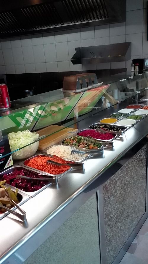 veggie bar at Maoz in Nijmegen