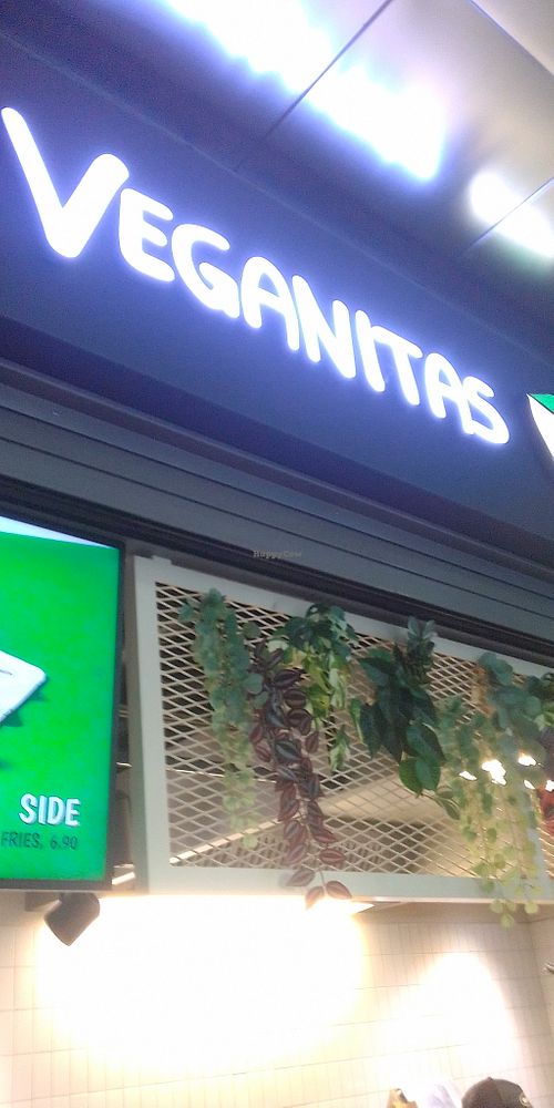 Store sign. at Veganitas in Luzern