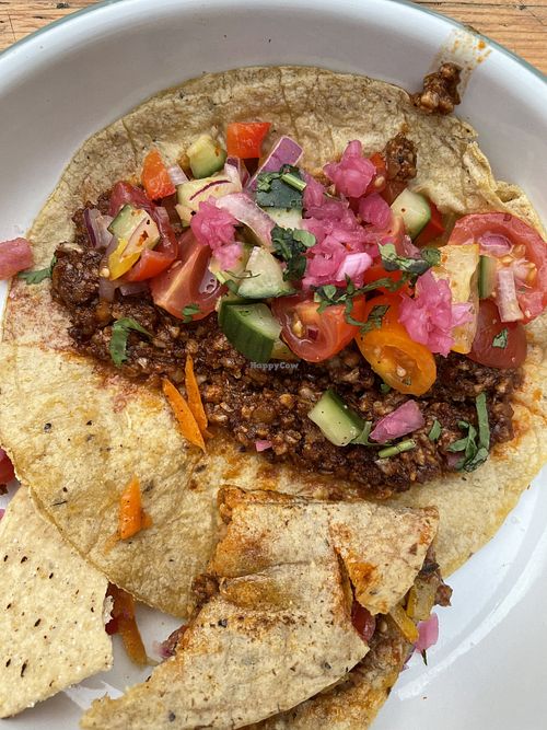 Vegan taco   at Sans Chaise in Bagneres-de-bigorre