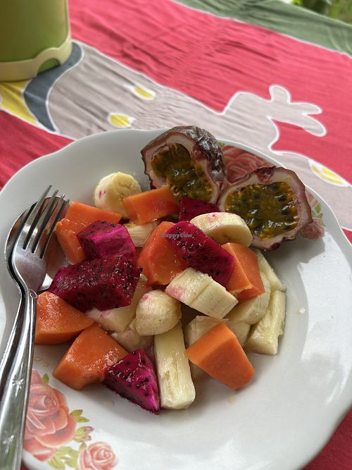 Fruit salad   at Today's Cafe in Samosir