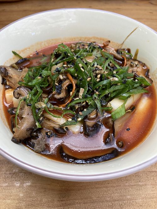 Tteokbokki  at Wabi Sabi in Santiago