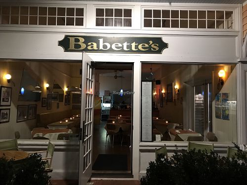 Outside at Babette's in East Hampton