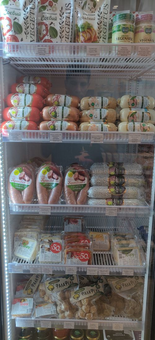 meat substitutes at Vegetus in Odessa
