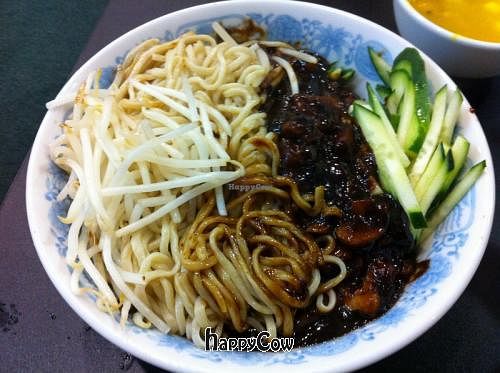 ZhaJiang noodle at Bamboo Garden in Millbrae