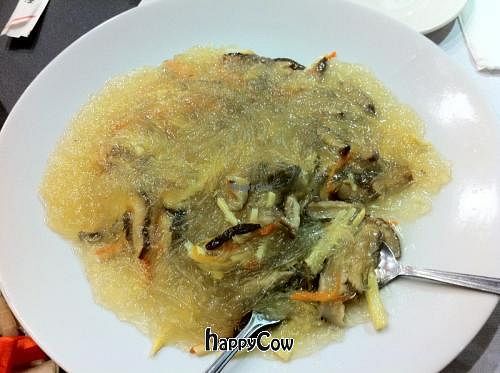 vegetarian shark fin dish at Bamboo Garden in Millbrae