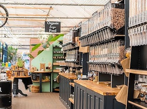 Organic Vegan loose larder essentials and treats at The Village Refill & Zero Waste Shop  in Yarnton