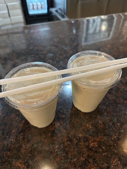 Vegan vanilla milkshakes (soymilk)  at AL's Ice Cream Shoppe in Middletown