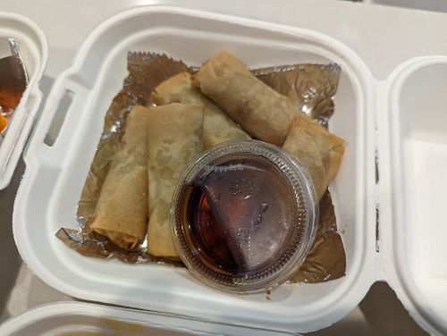 Spring rolls at Bo's Authentic Thai in Santa Fe