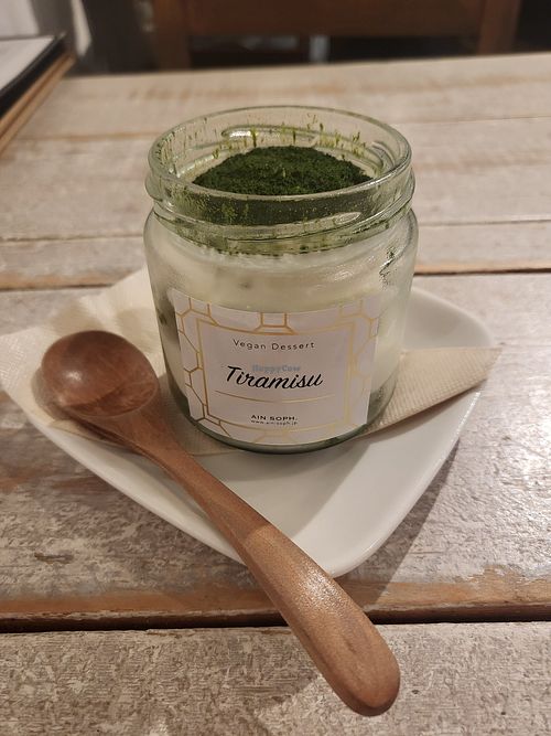Vegan matcha tiramisu! at AIN SOPH.Journey in Tokyo