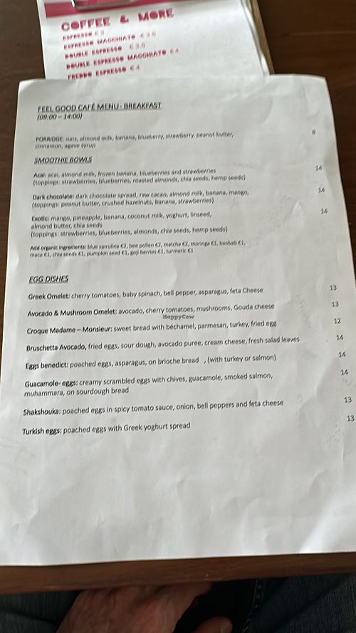   at Feel Good Cafe in Mykonos