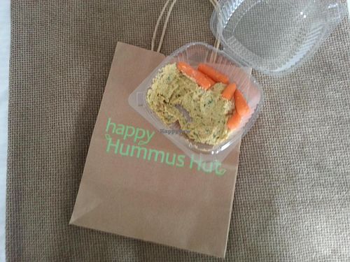 Jolly Rancher Hummus. (Lime and Cilantro) at Happy Hummus Hut in St Johns