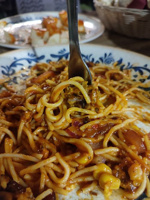 Vegan Pasta at Pata Negra in Nijar
