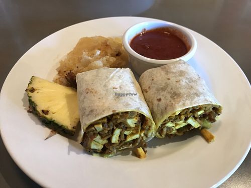 Vegan Seitan & Tofu Wrap at Double Wide Grill in Mars