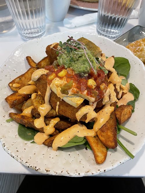 California bowl with wedges and spinachh  at Namo Cafe Bistro in Calgary